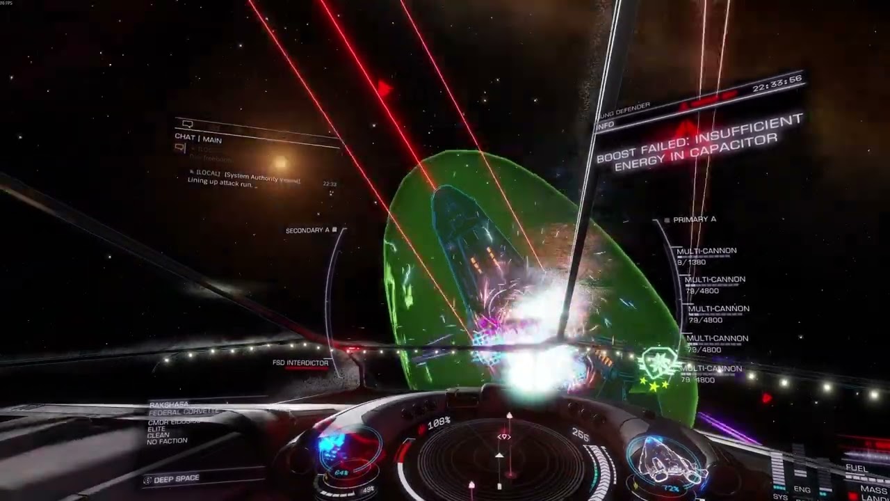 Elite Dangerous - Phasing multies vs Corvette