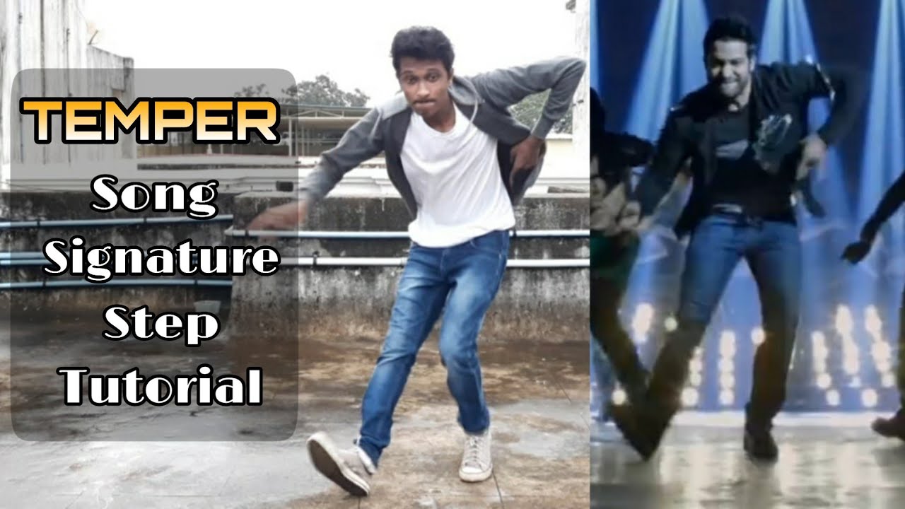 Temper Song Signature Step Tutorial | Jr.Ntr, Kajal Agarwal | Temper
