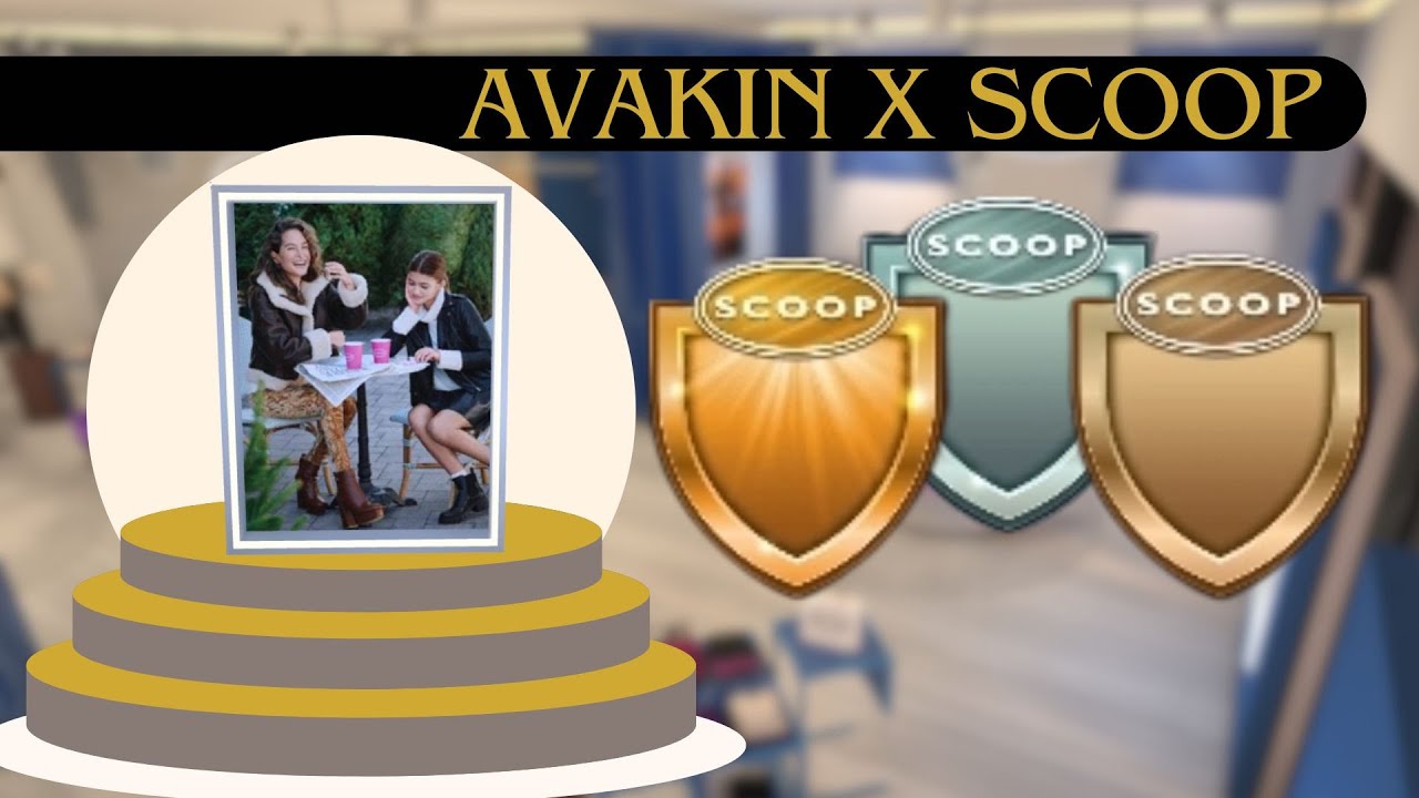 Avakin Life x Scoop 👉 New badges❤️ Full guide - Toutes les quêtes | All quests 🔥 Affiches en magasin