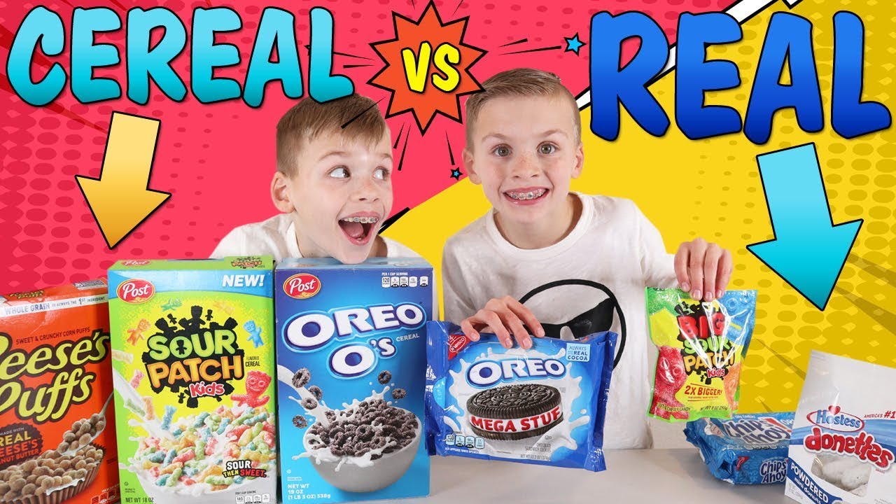 Cereal Vs Real Challenge