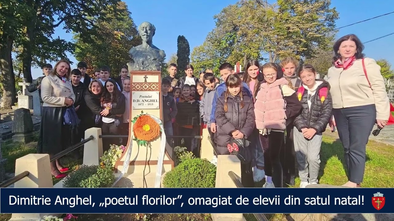 Dimitrie Anghel, „poetul florilor”, omagiat de elevii din satul natal! (25.10.2024)