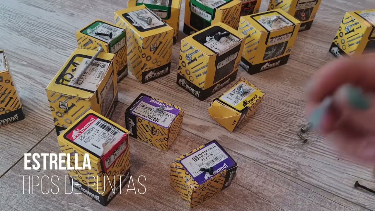 Que tornillo uso? diferentes tipos de tornillos
