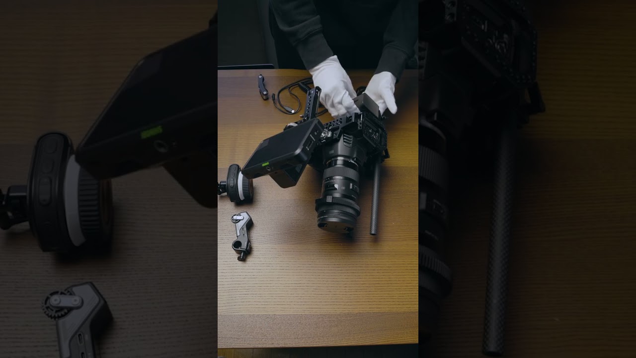 Relaxing BMPCC6K Cinema Rig Build in ASMR #shorts