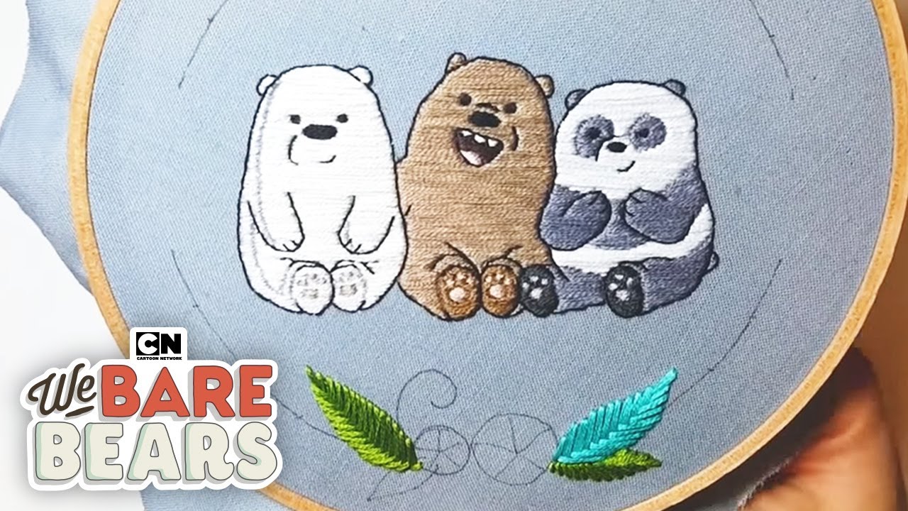 DIY Baby Bear Embroidery Hoop | We Bare Bears | Cartoon Network