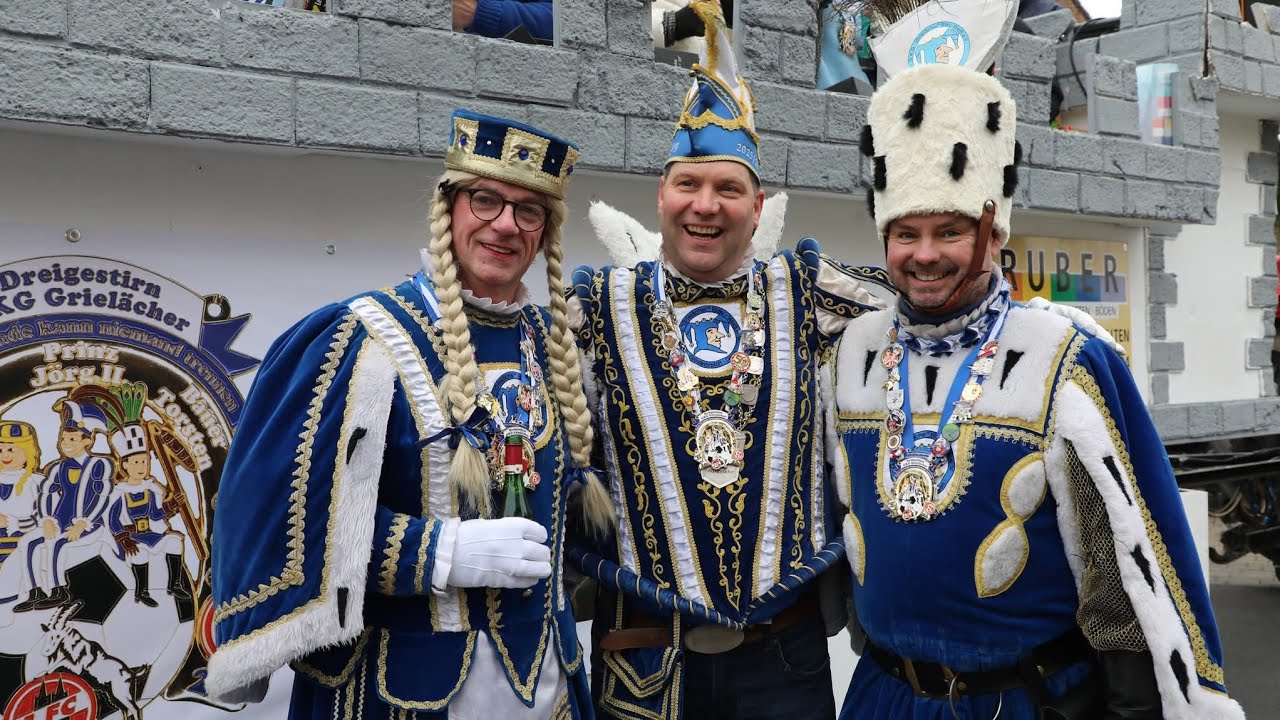 Karneval in Orken 2026 - unterwegs mit dem Dreigestirn - Umzug und Einzug ins Zelt am 14.2.2026
