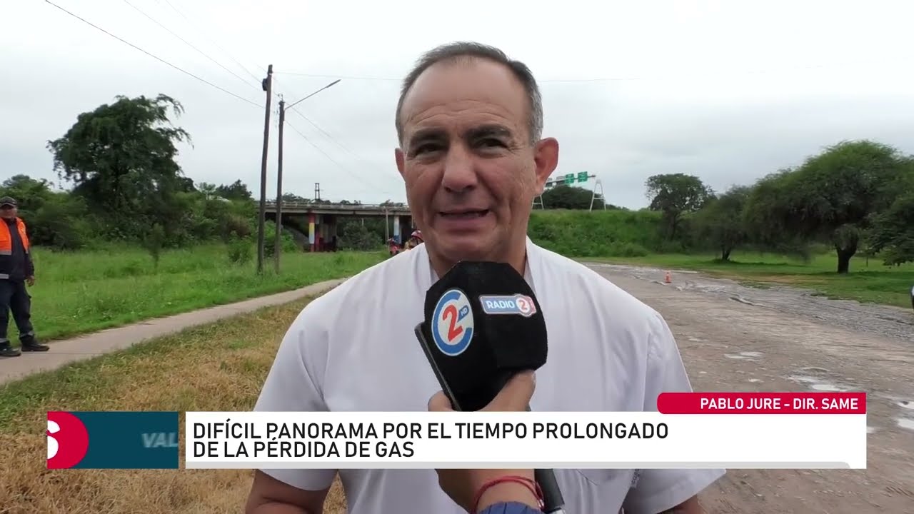 Alerta en Perico por la rotura de un caño maestro de gas: la intervención de SAME