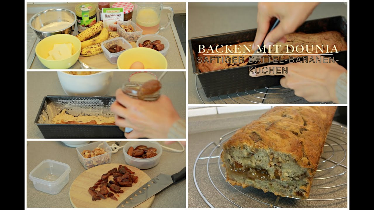 DIY: SAFTIGER Bananen-Dattel-Kuchen!