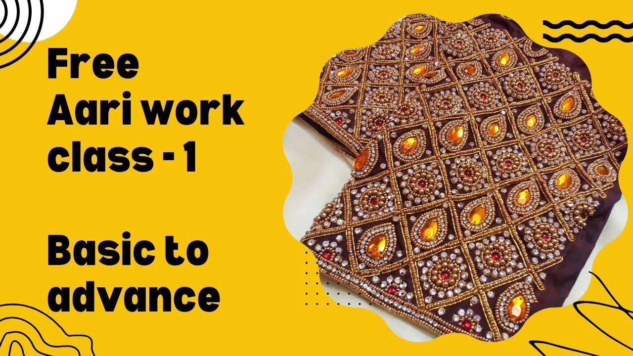 Free aari work class -1 tamil - Basic to advance #aariworkclass #aariclasses #aariwork