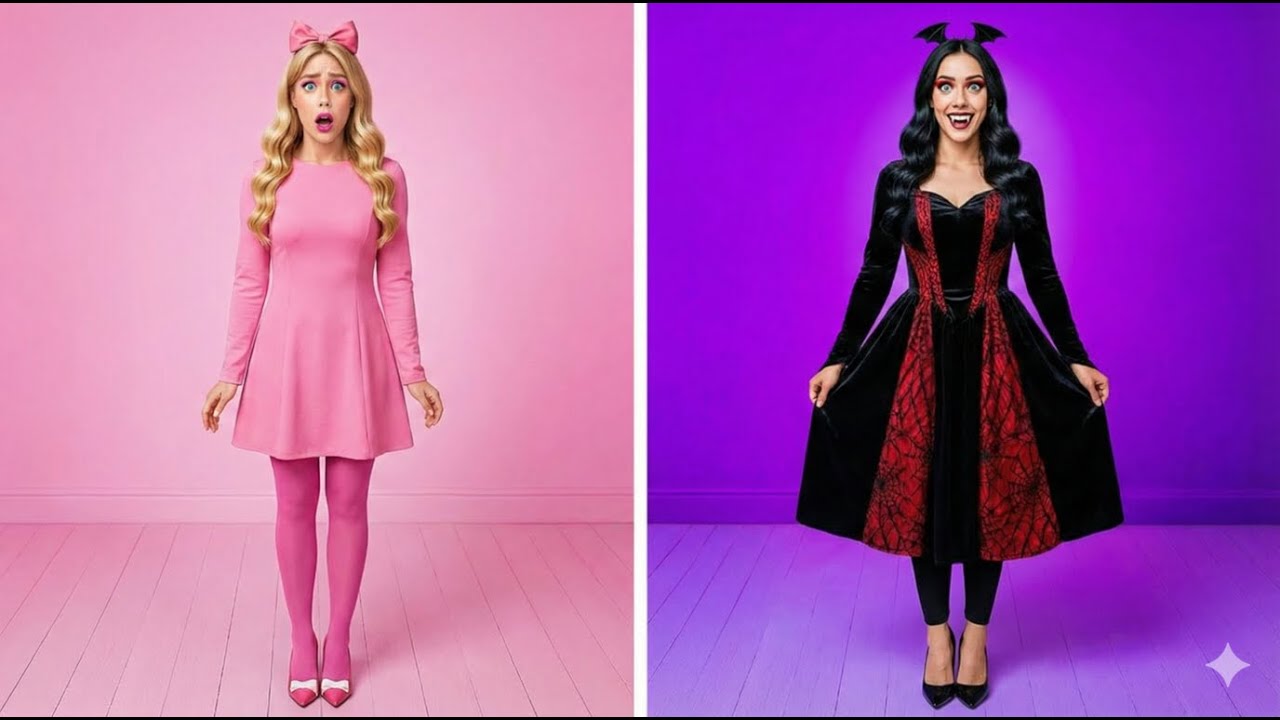 R&Oacute;ŻOWA DZIEWCZYNA ZMIENIA SIĘ W WAMPIRA 🧛💖 Straszliwa Metamorfoza i Śmieszna Transformacja!