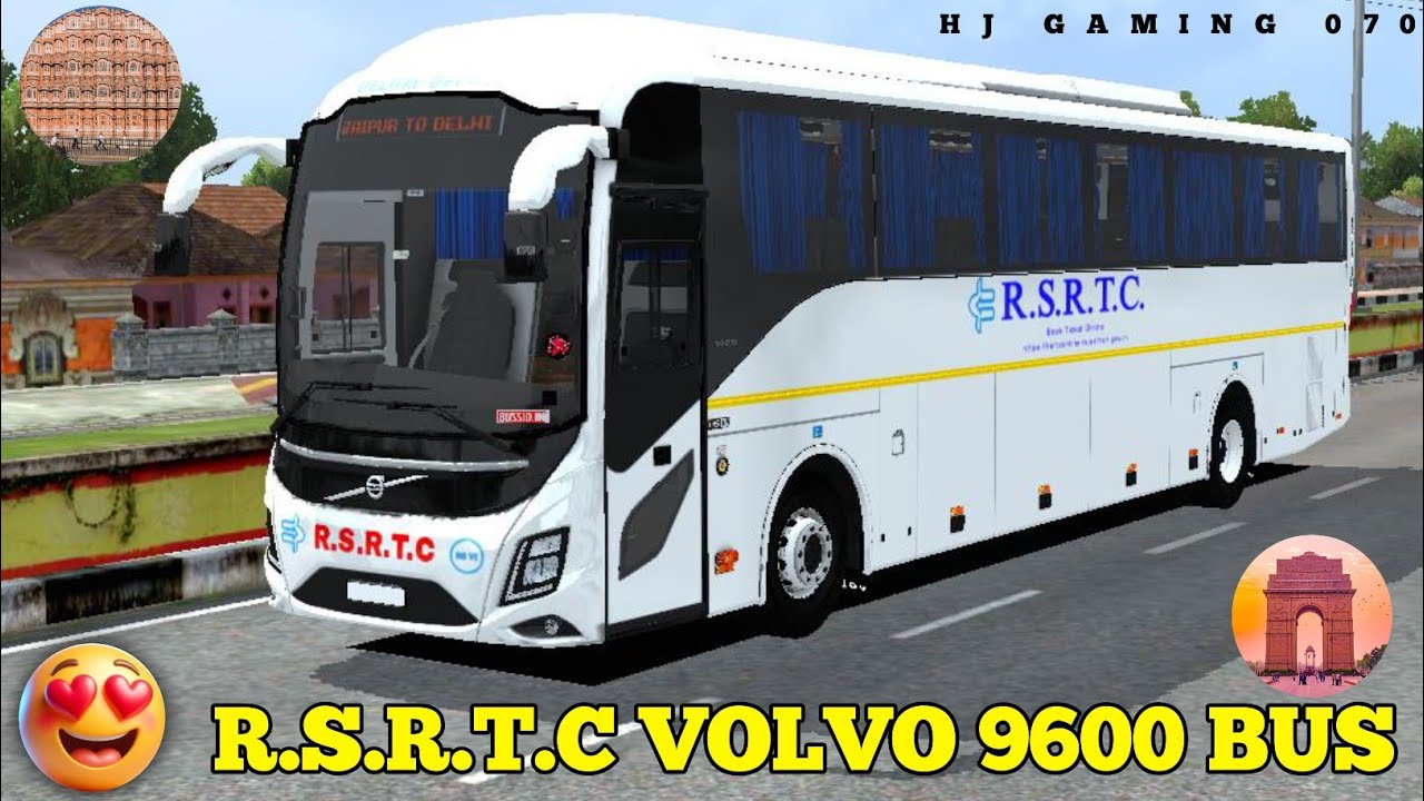 😍 Brand New RSRTC VOLVO 9600 Bus | Jaipur To Delhi | @hjgaming1204  