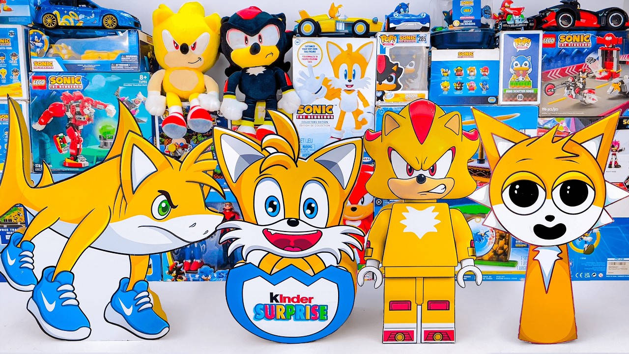 Sonic the Hedgehog toy collection unboxing 🌀 Tails Boxes Toy Collection
