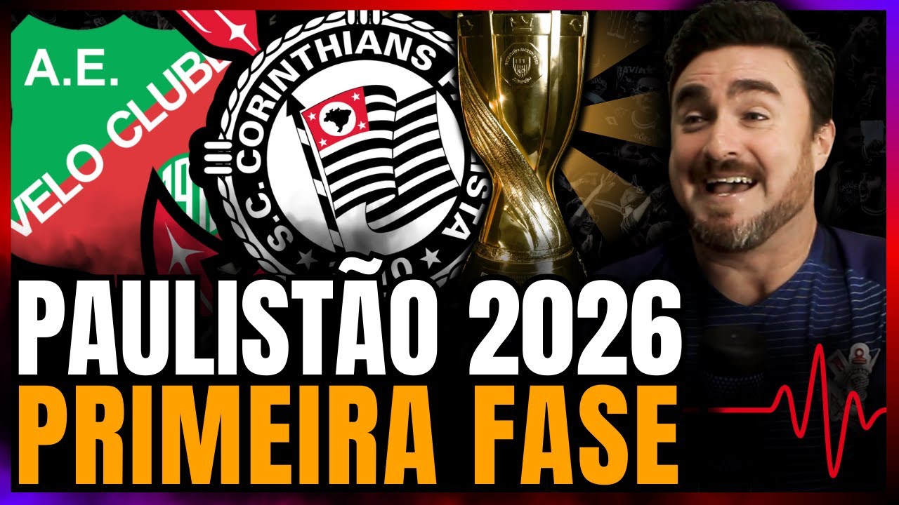 🔴 PRÉ-JOGO 🔴 VELO CLUBE X CORINTHIANS • CAMPEONATO PAULISTA 2026 | PRIMEIRA FASE (RODADA 05)