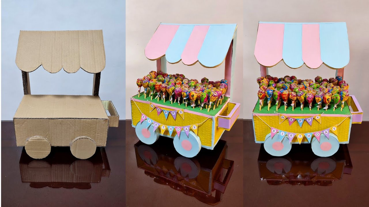 DIY MINI LOLLIPOP CART