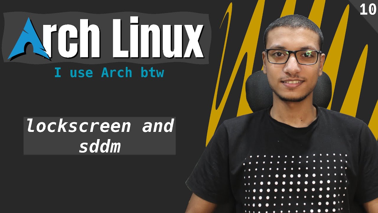Arch linux | Lockscreen and sddm [Arabic]