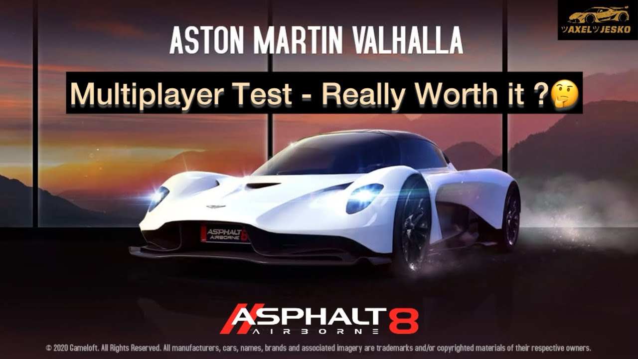 Многопользовательский тест Aston Martin Valhalla | Asphalt 8❤️