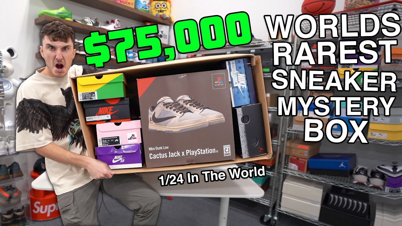 Unboxing The Worlds Rarest $75,000 Sneaker Mystery Box...