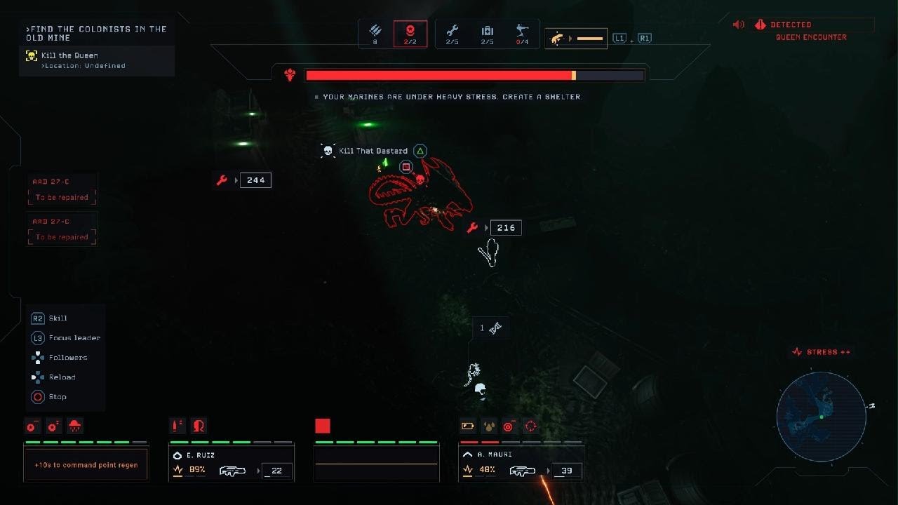 Aliens: Dark Descent - Dead Hills - Find the colonist in the old mine