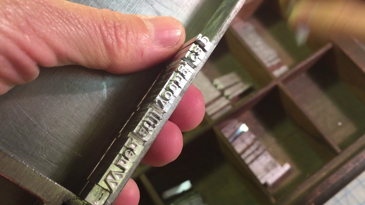 Setting metal type
