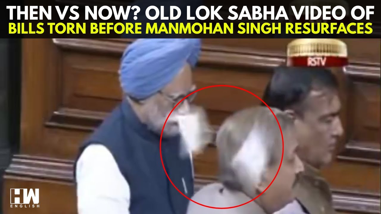 Then Vs Now? Old Lok Sabha Video Of Bills Torn Before Former PM Manmohan Singh Resurfaces | Congress