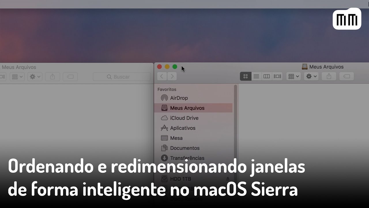 Ordenando e redimensionando janelas de forma inteligente no macOS Sierra