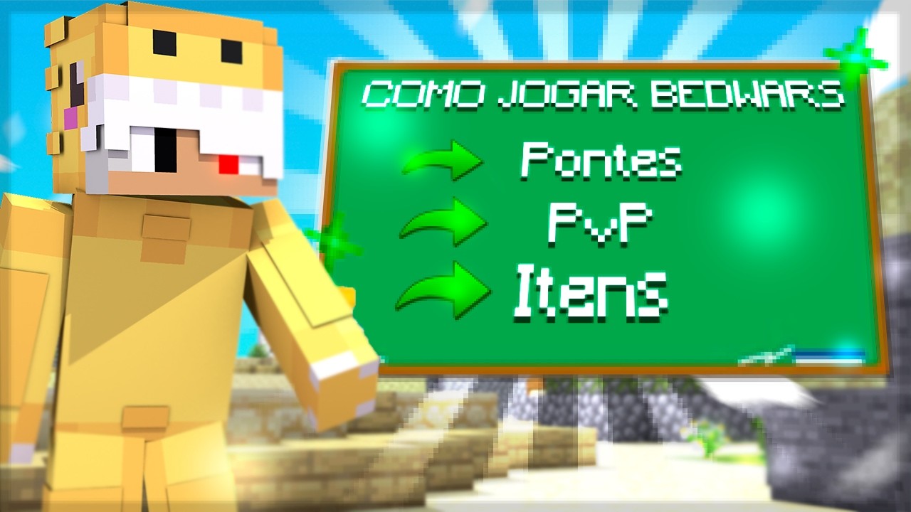 COMO JOGAR BEDWARS SENDO INICIANTE (Ou quase isso)