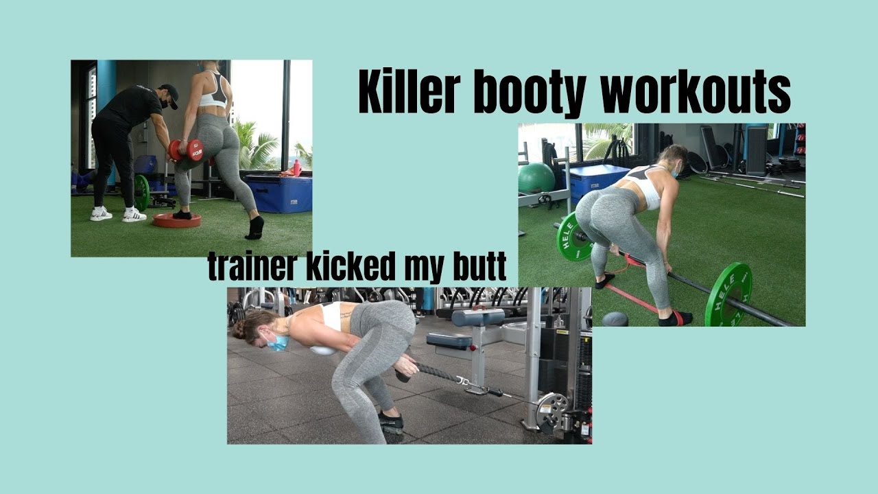 I LET THE NEW TRAINER PUT ME THROUGH A BOOTY WORKOUT!