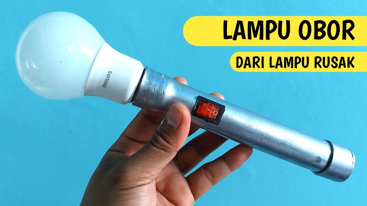 ide kreatif, lampu obor malam takbiran , obor elektrik.