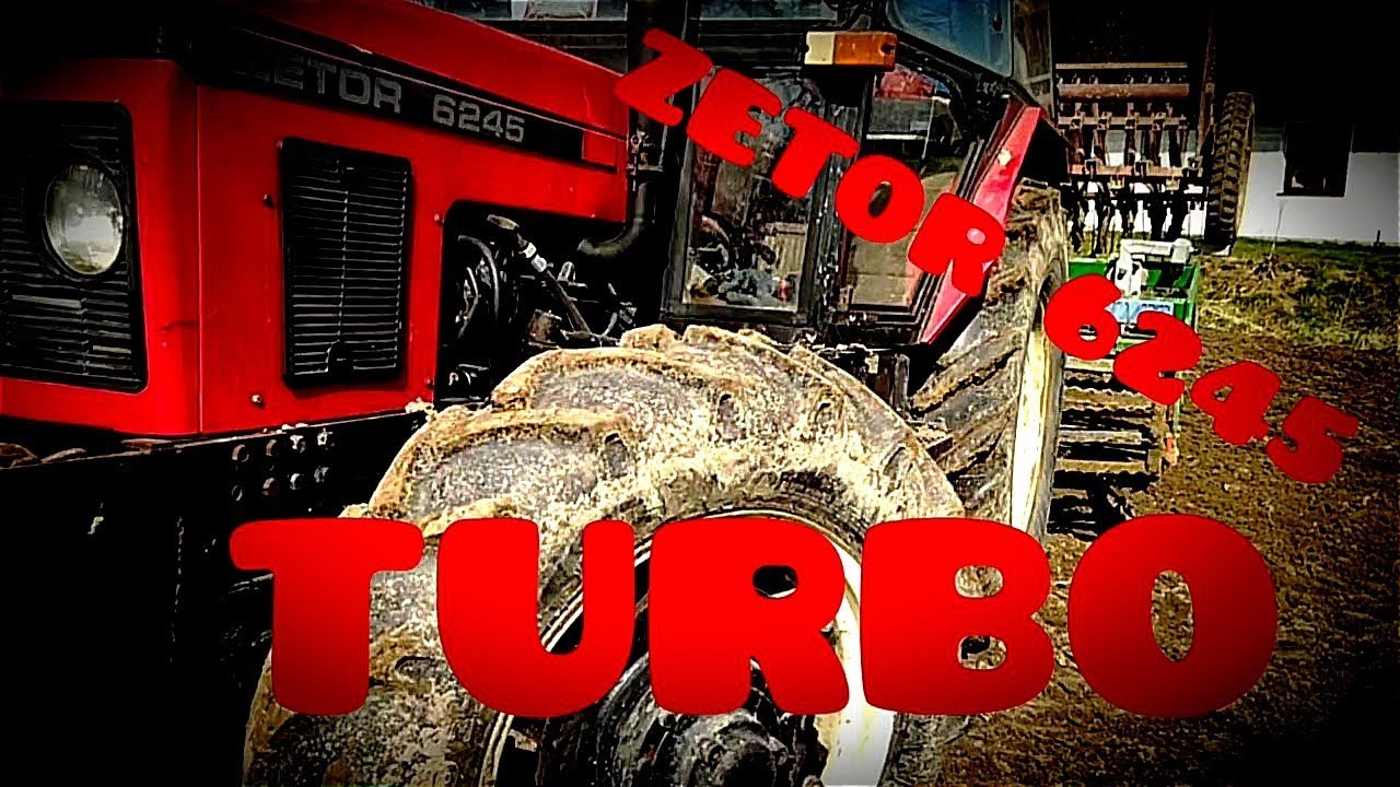 UPRAWA I SIEW GROCHU/ ZETOR 6245 TURBO/ AGREGAT TOLMET/ POZNANIAK/TEST TURBO
