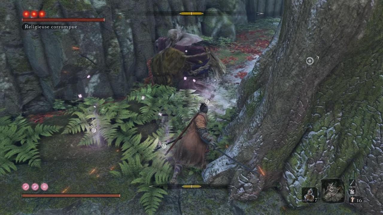 Sekiro: Shadows Die Twice la religieuse corrompue + glitch easy