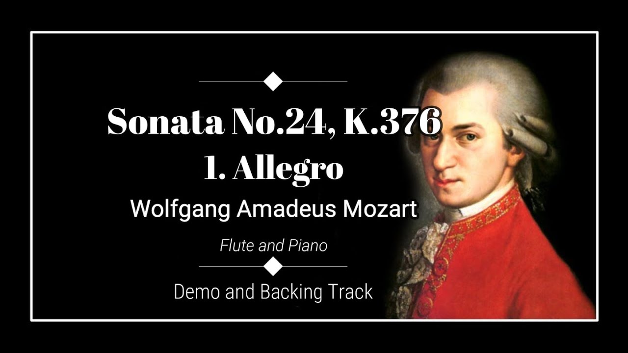 1. Allegro -  Sonata K.376 - W. A. Mozart - Demo and Backing track