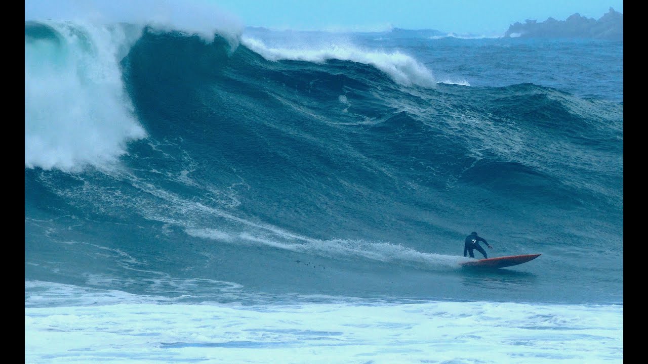 Big Wave Surfing in Central California