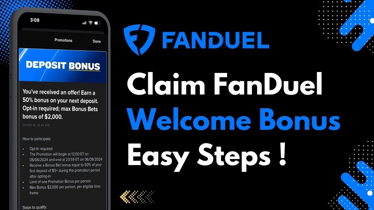 How to Claim the FanDuel Welcome Bonus !