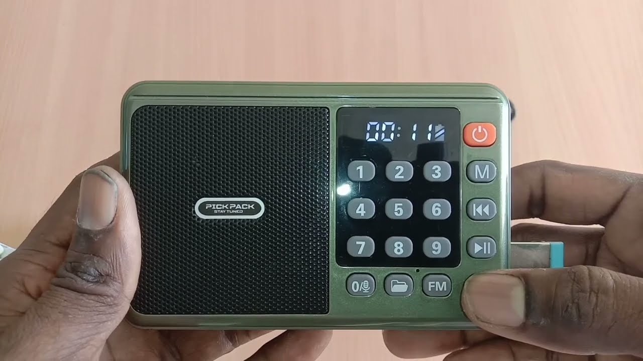 Portable Fm Radio MP3 USB Bluetooth Speaker Voice Recording Type-C Rm-615 REVIEW And Unboxing