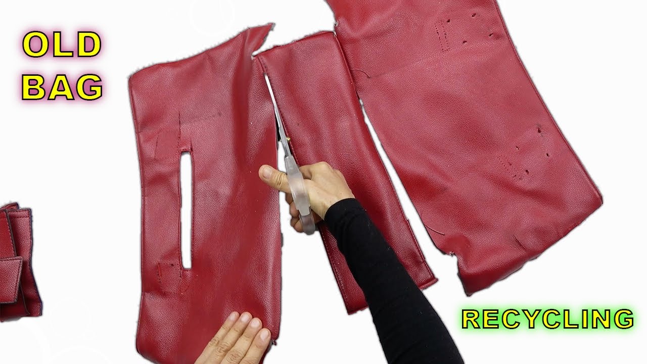 Incredible recycling of old leather bags! Don't throw it away, evaluate it!
