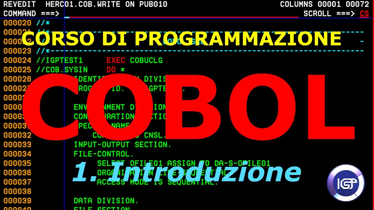 Corso di COBOL - 1: Introduzione