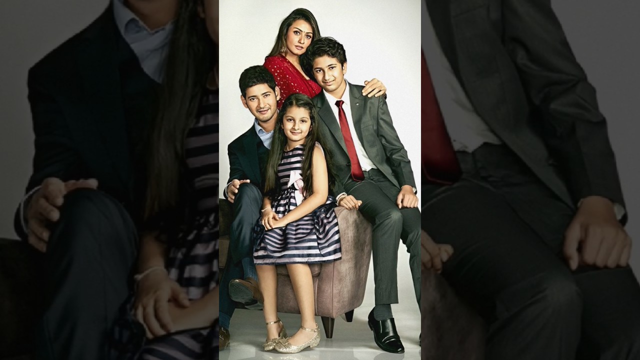 Mahesh Babu with his wife Namrata Shirodkar and Family #maheshbabu #shorts #ytshorts