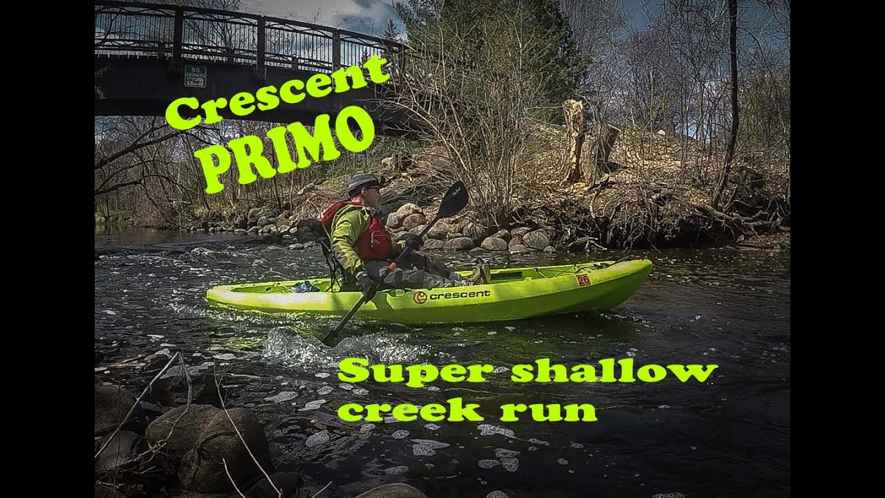 Crescent Kayaks Primo shallow creek run!