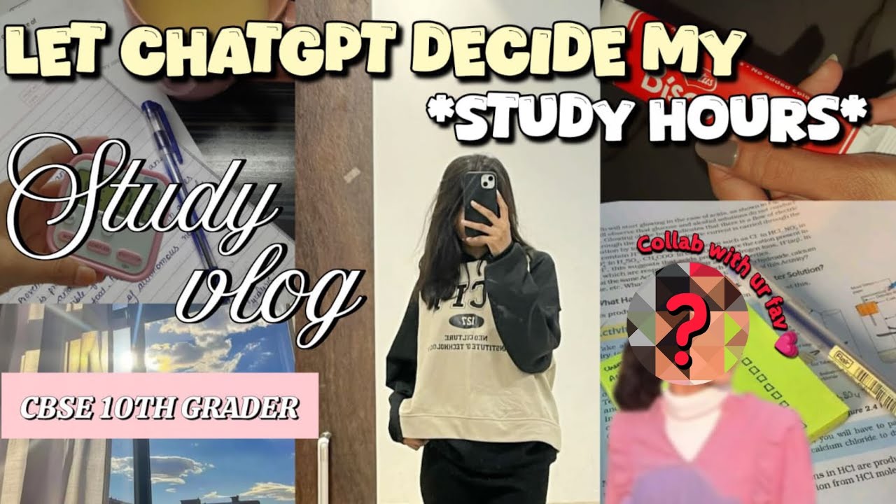 STUDY CHALLENGE AS A CBSE 10TH GRADER 😭📚| STUDY COLLAB ft.CHATGPT || Intense challenge ✨🥀