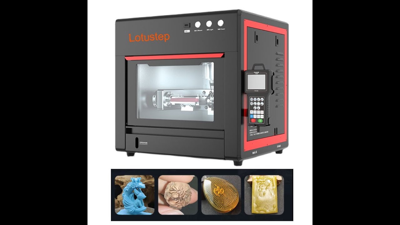 4 Axis Jade Stone Desktop CNC Carving Machine