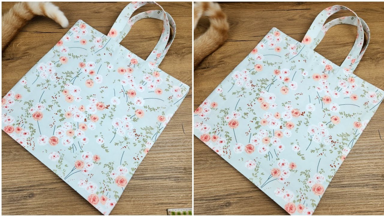 Unlined and Neatly Stitched Tote Bag &ndash; Easy Sewing Project