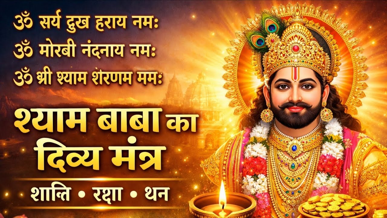 2 मिनट सुन लो | शांति, रक्षा और धन के लिए खाटू श्याम का दिव्य मंत्र जप। 