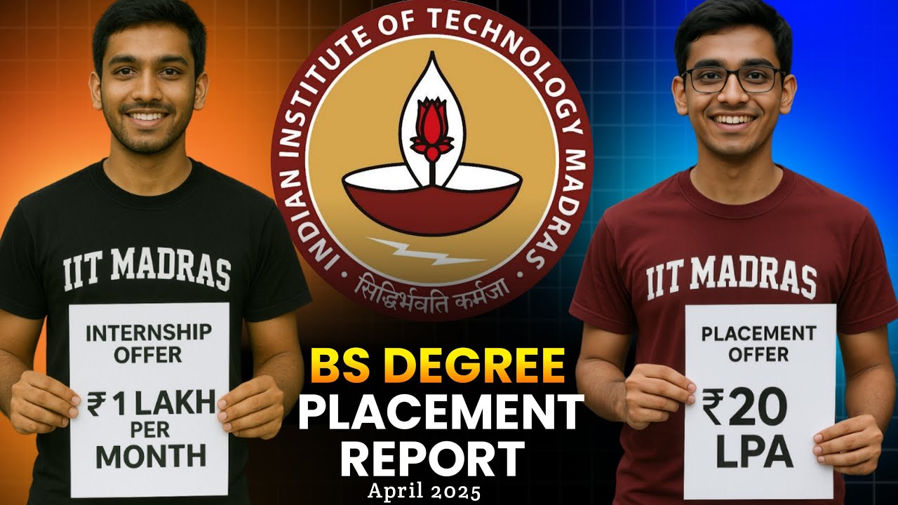 IIT Madras BS Degree 2025 Placement & Internship Report | Highest Package, Median Placement, Stipend