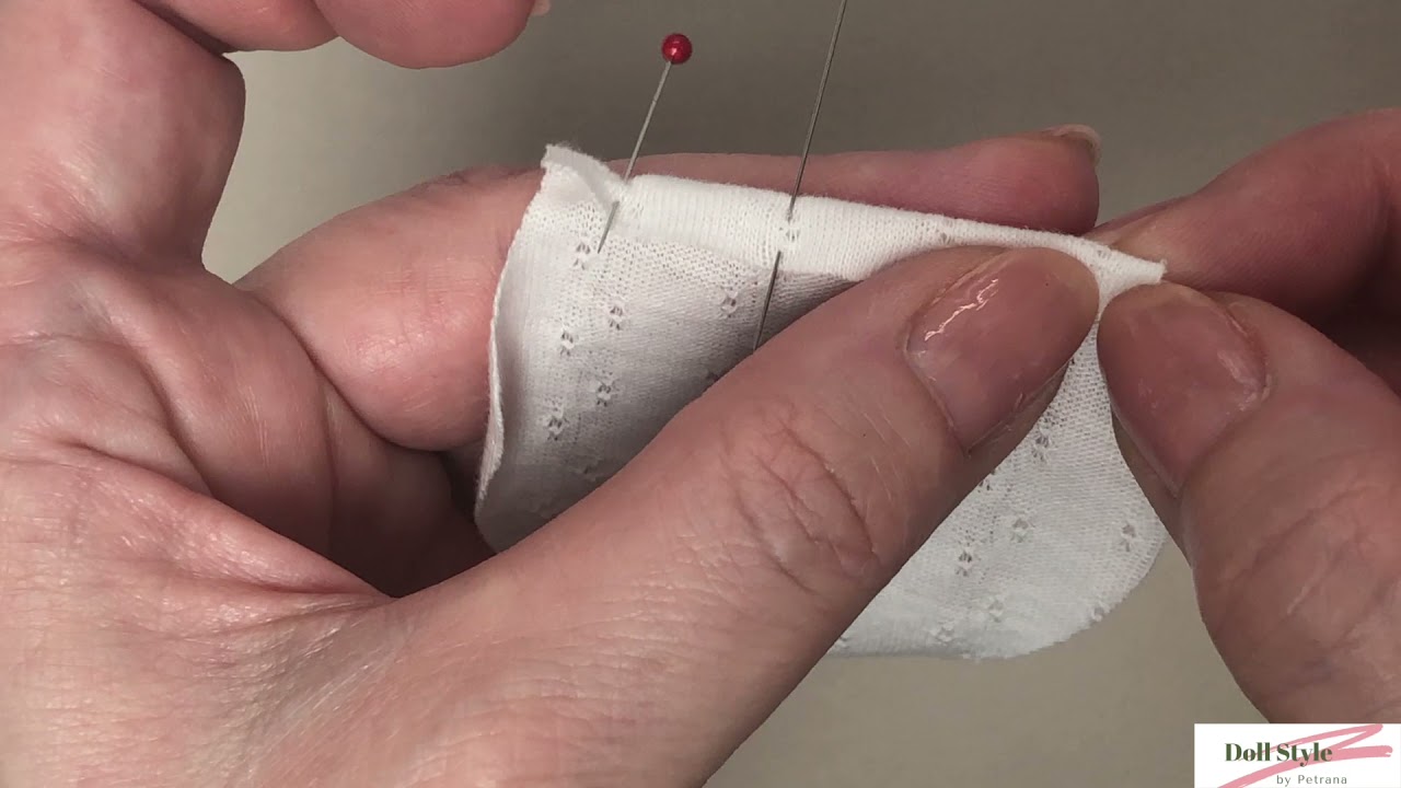 Making Doll Socks - Knit Fabric - Sewing Tutorial Video