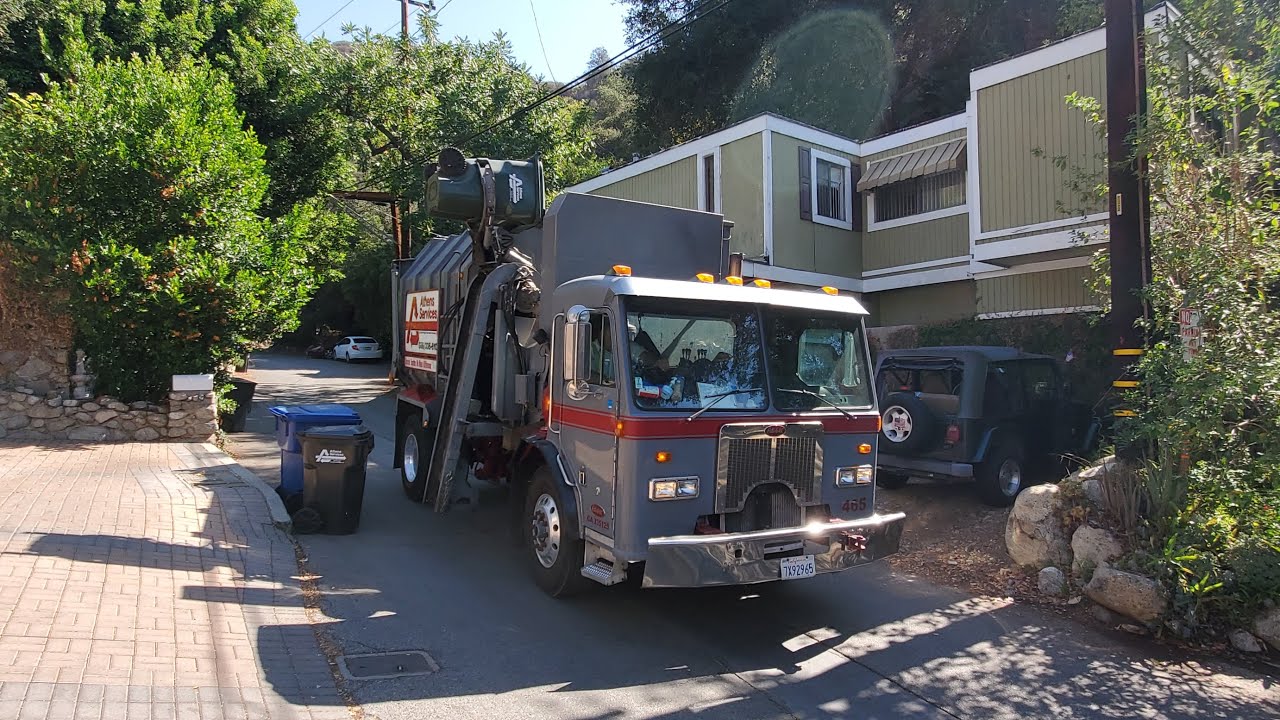 Athens Services Diesel Peterbilt 320 Mini Amrep ASL Garbage Truck