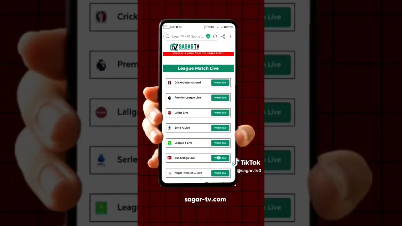 How to watch football and cricket match #sagartv