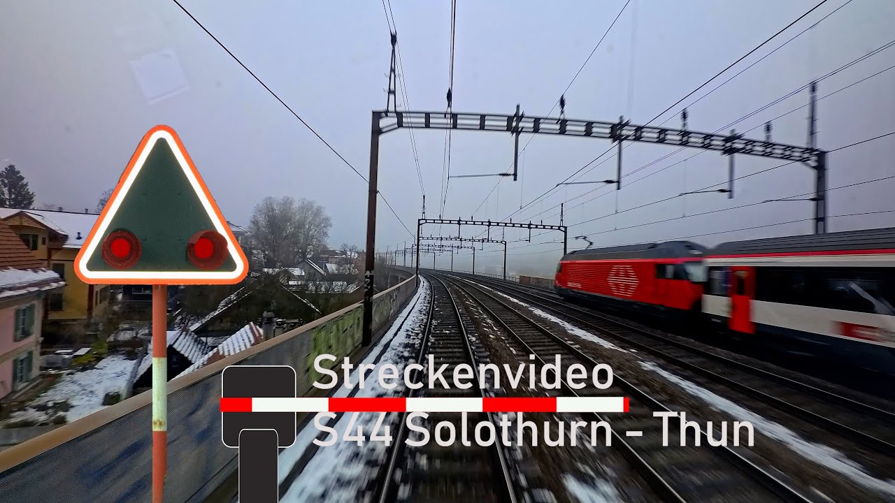 Führerstandsmitfahrt / cab ride S44 Solothurn - Thun