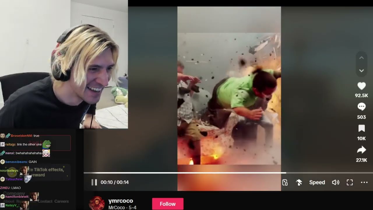 XQC CAN'T STOP LAUGHING AT TIK TOKS