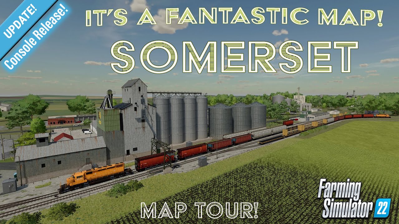 FS22 &ldquo;SOMERSET&rdquo; NEW TO CONSOLE! MOD MAP TOUR! | Farming Simulator 22 (Review) PS5.