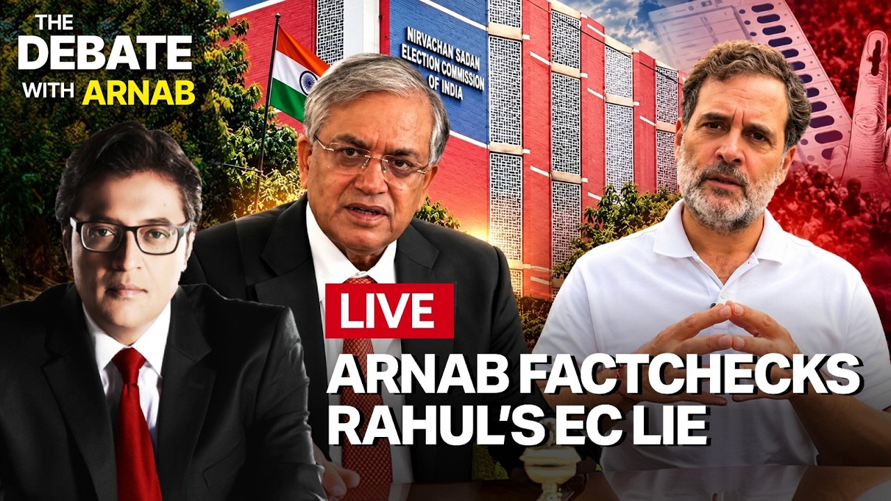 LIVE: Arnab's Five Ponit Fact Check Of Opposition Claims On EC & S.I.R