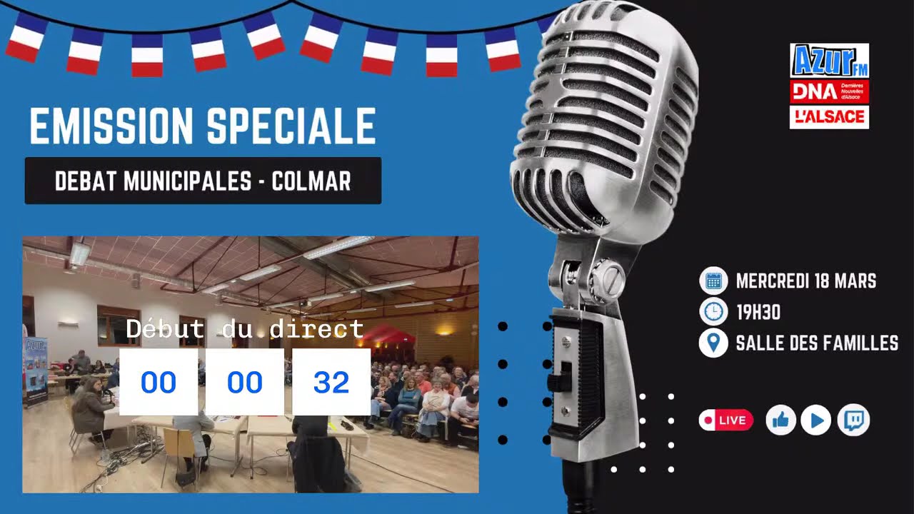 DEBAT MUNICIPALES 2026 - Colmar 🎙️🇫🇷🗳️